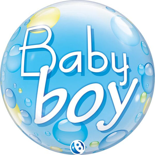 Baby Boy 22″ Bubble Balloon