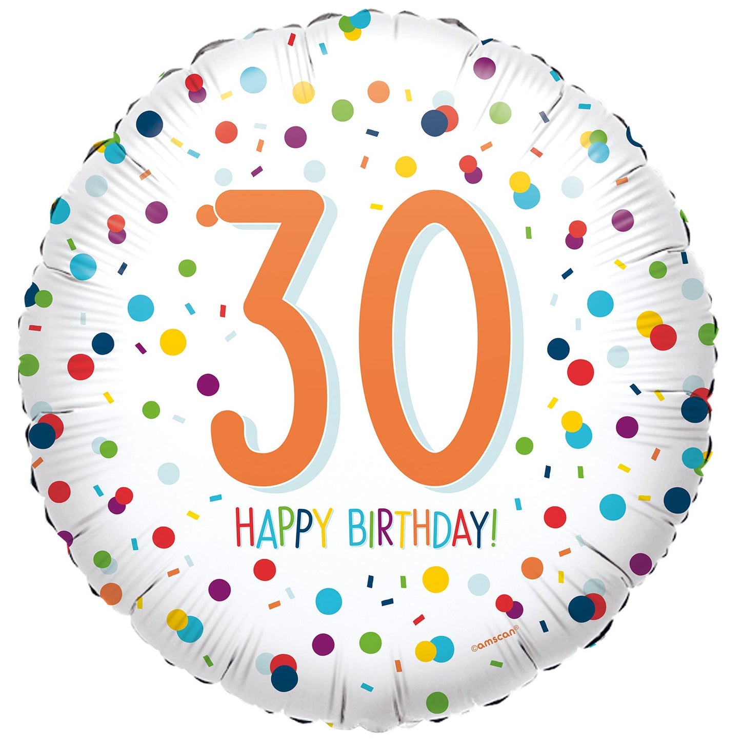 Confetti Birthday 30th 17″ Balloon