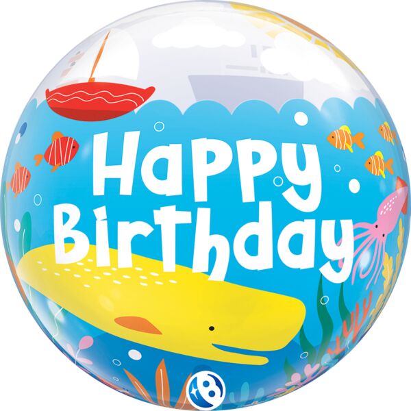 Happy Birthday  Fun 22″ Bubble Balloon