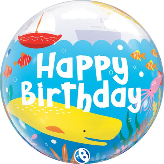 Happy Birthday  Fun 22″ Bubble Balloon